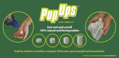 Pop Ups Moist Towelettes - 50 Pack