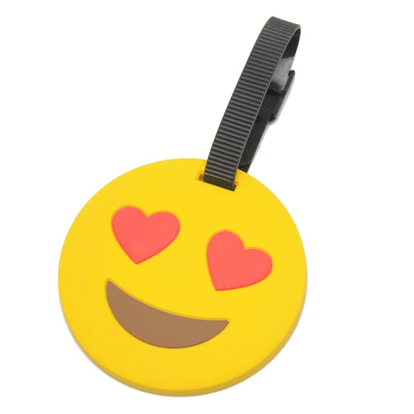 Emoji Luggage Tag - Heart Eyes