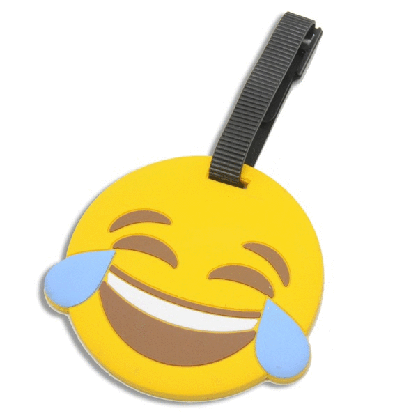 Emoji Luggage Tag - Laughing