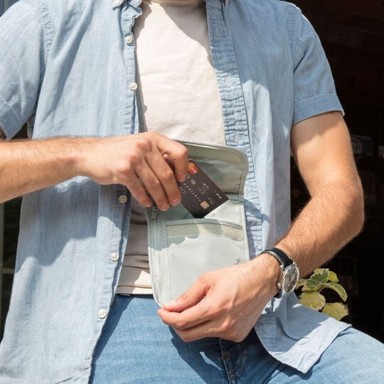 RFID Blocking Undergarment Neck Pouch