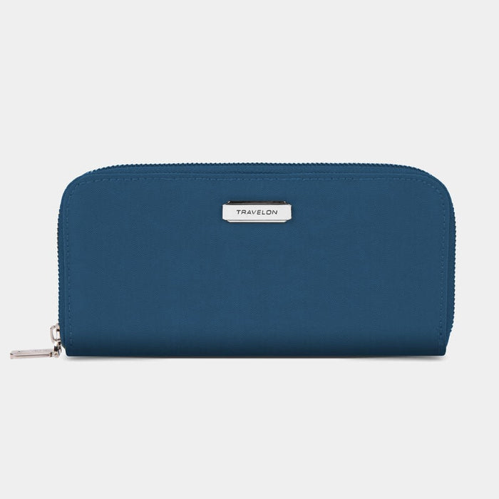 RFID Blocking Single Zip Wallet