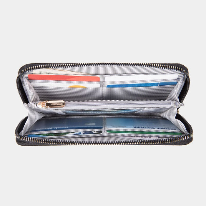 RFID Blocking Single Zip Wallet