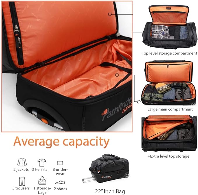 Pathfinder - 22" Rolling Duffel Bag #P3167-22 Rooten's Travel & Adventure Pathfinder - 22" Rolling Duffel Bag #P3167-22 Rooten's Travel & Adventure