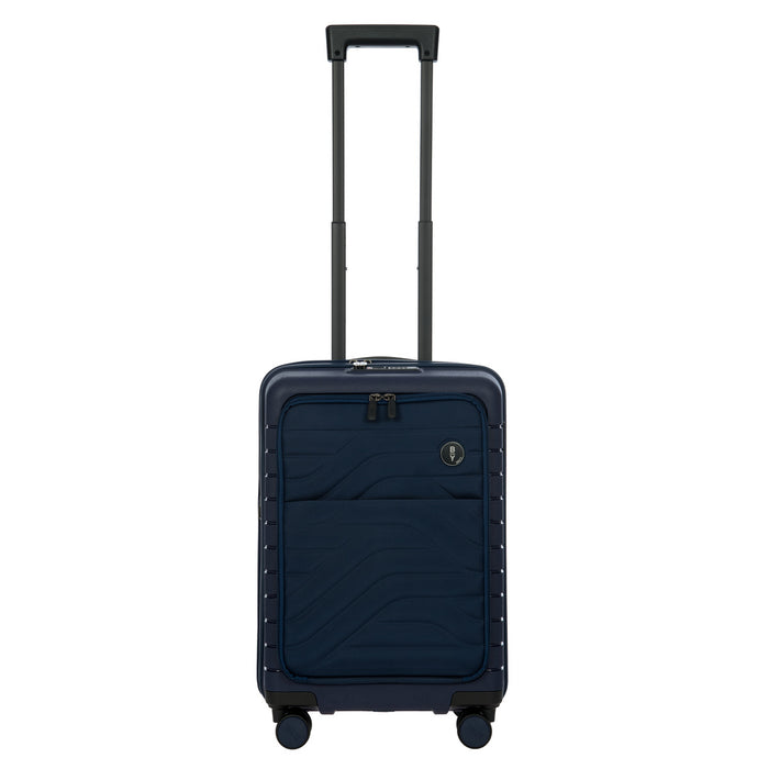 Bric's B Y Ulisse Expandable Spinner with Pocket - 21" Ocean Blue