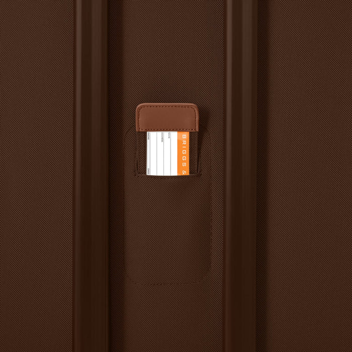 Limited-Edition Chocolate - Compact 24" Checked Expandable Spinner - Baseline Collection #BLU124CXSP