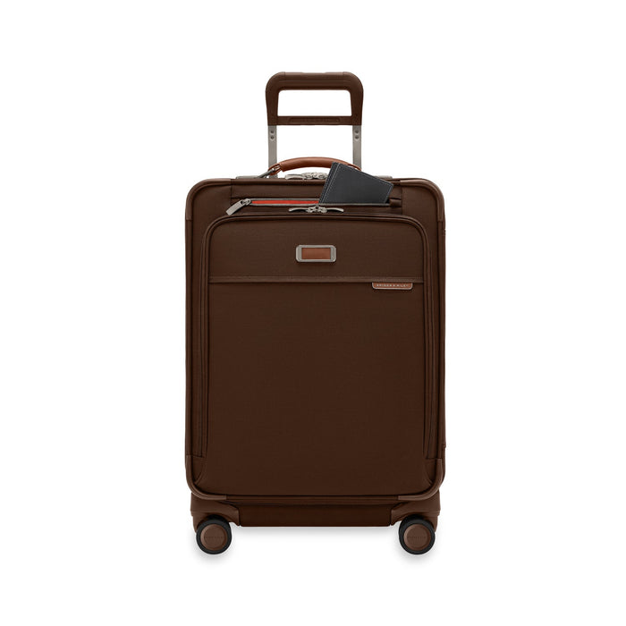 Limited-Edition Chocolate - Compact 24" Checked Expandable Spinner - Baseline Collection #BLU124CXSP