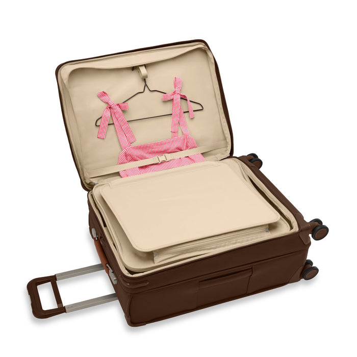Limited-Edition Chocolate - Compact 24" Checked Expandable Spinner - Baseline Collection #BLU124CXSP
