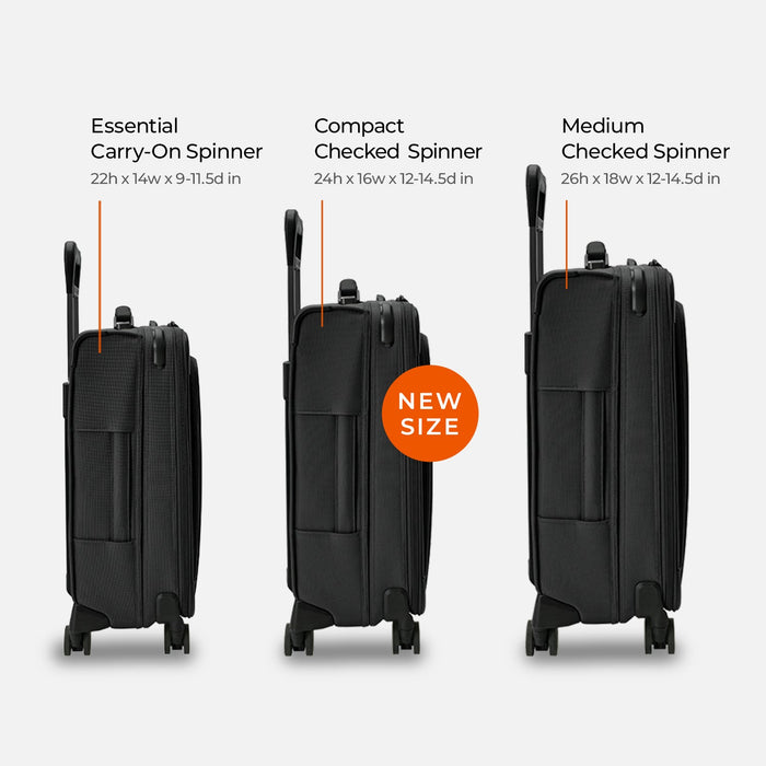 Compact 24" Checked Expandable Spinner - Baseline Collection #BLU124CXSP