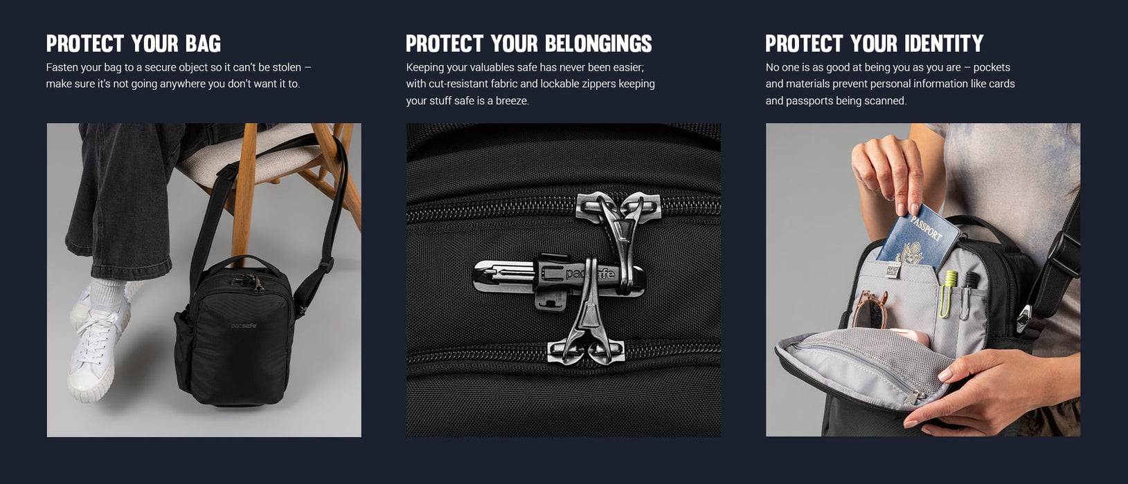 Pacsafe V Anti-Theft Tour Crossbody