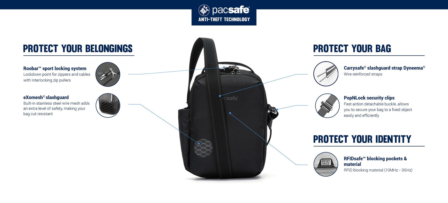 Pacsafe V Anti-Theft Tour Crossbody