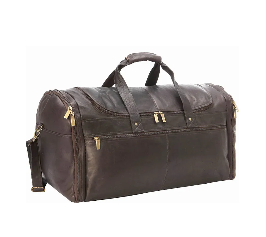 david king leather expandable vertical portfolio backpack David King Leather 22.5" Carry On Duffle — Rooten's Travel & Adventure
