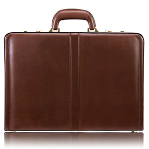 McKlein Leather Attaché Briefcase - Reagan 3.5"