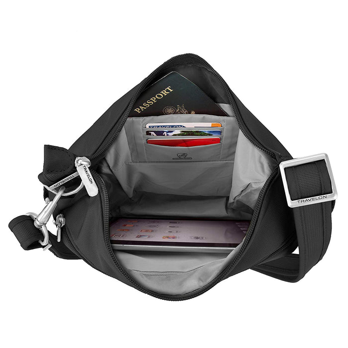 Travelon Anti-theft Classic Crossbody Bucket Bag, Firing, One Travelon Anti-theft Classic Crossbody Bucket Bag, Firing, One
