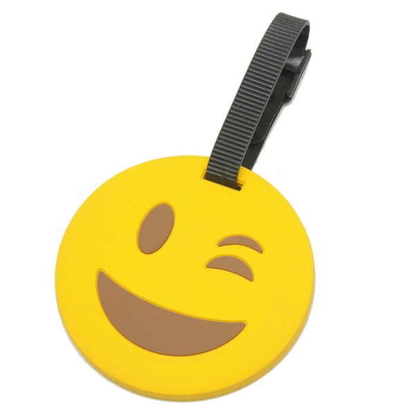 Emoji Luggage Tag - Wink