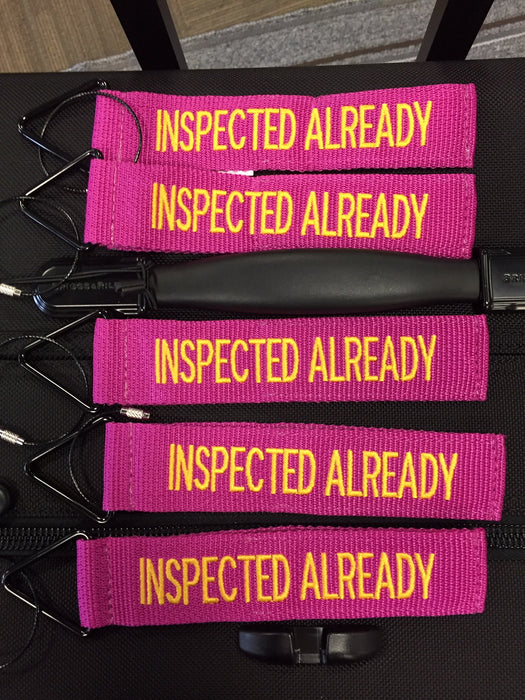 TudeTag - "Inspected Already" Luggage Tag Identifier