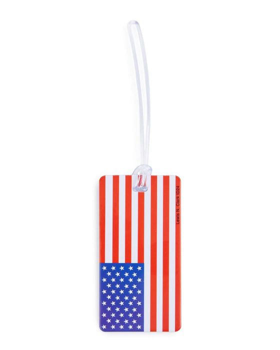 American Flag Luggage Tag - #ID24 — Rooten's Travel & Adventure